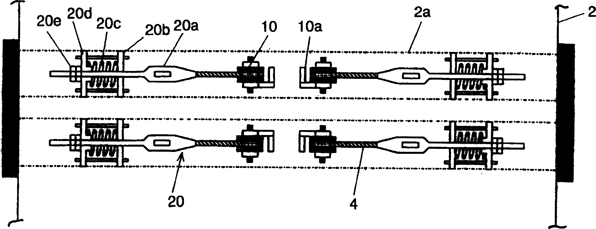 Connector of lift main hoist cable