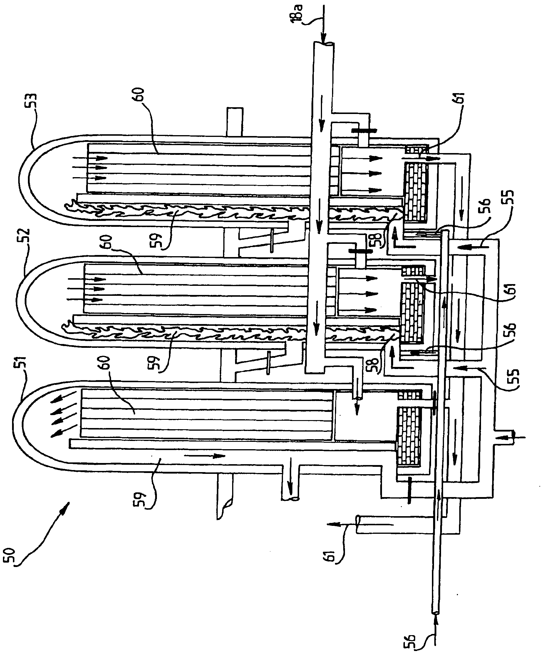 Method for recirculating blast furnace gas, and associated device