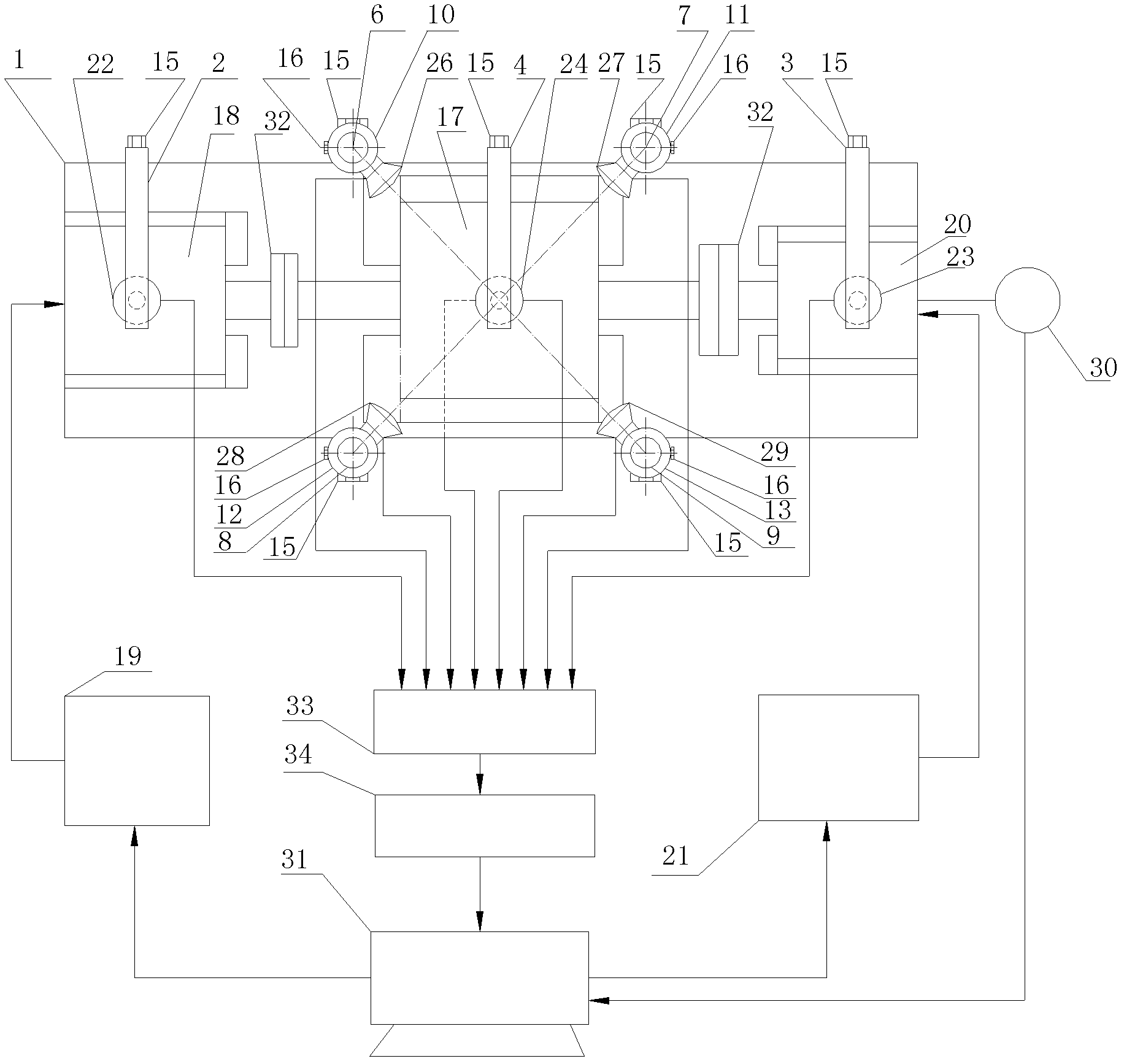 Performance detecting device for gear box and detecting method thereof