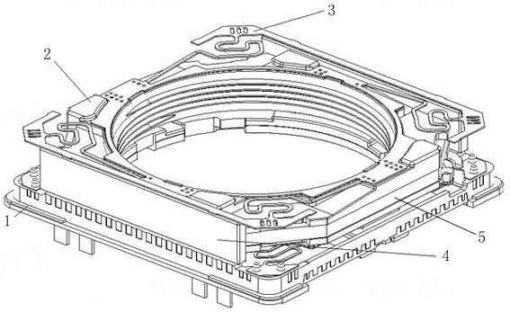 Closed-loop voice coil motor based on capacitance ranging principle and driving method thereof