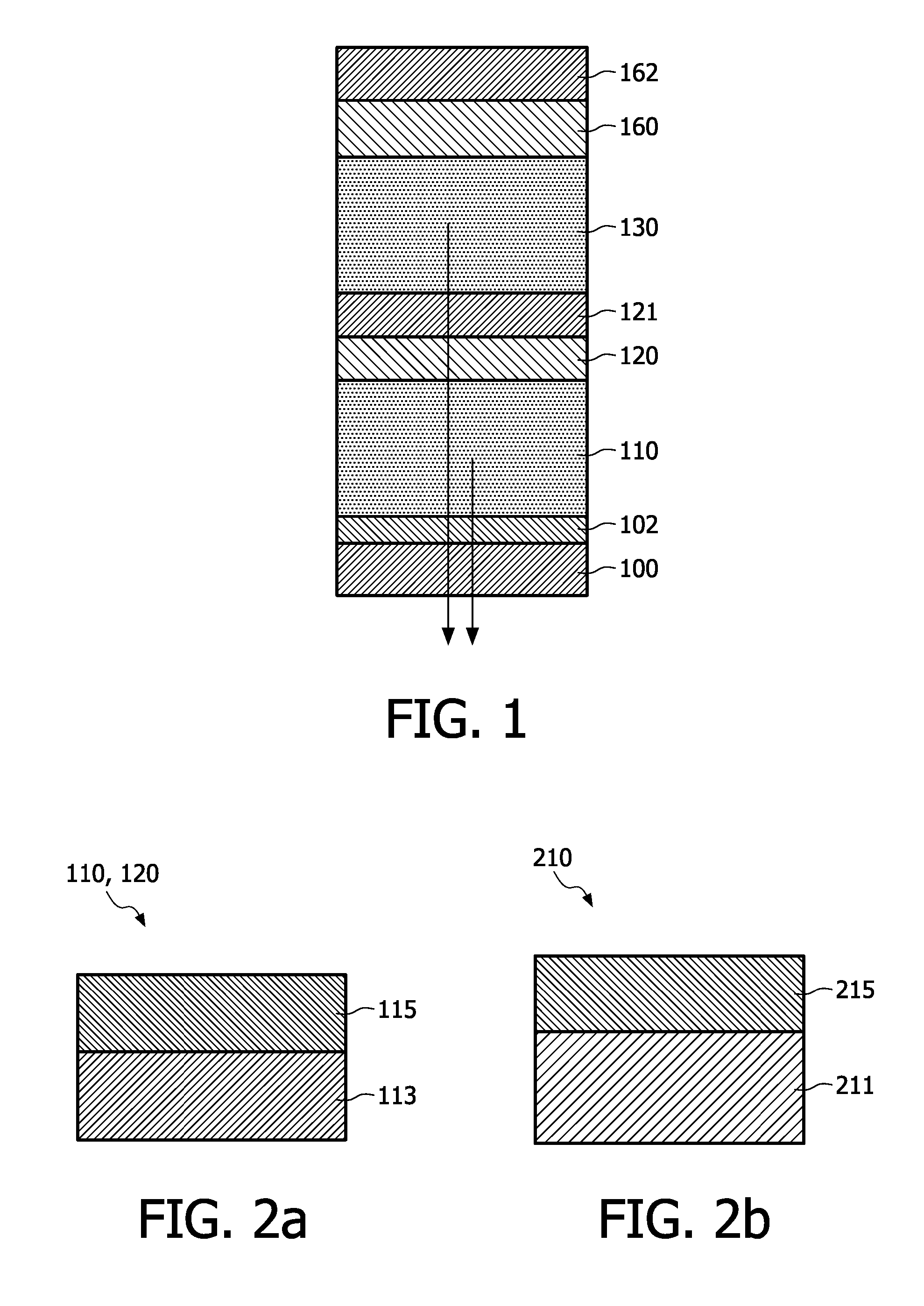 Stacked electro-optically active organic diode with inorganic semiconductor connection layer