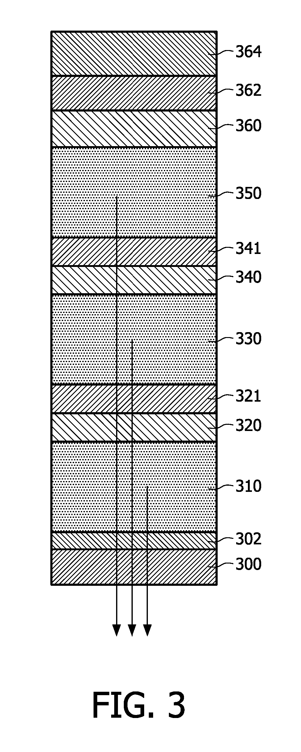 Stacked electro-optically active organic diode with inorganic semiconductor connection layer