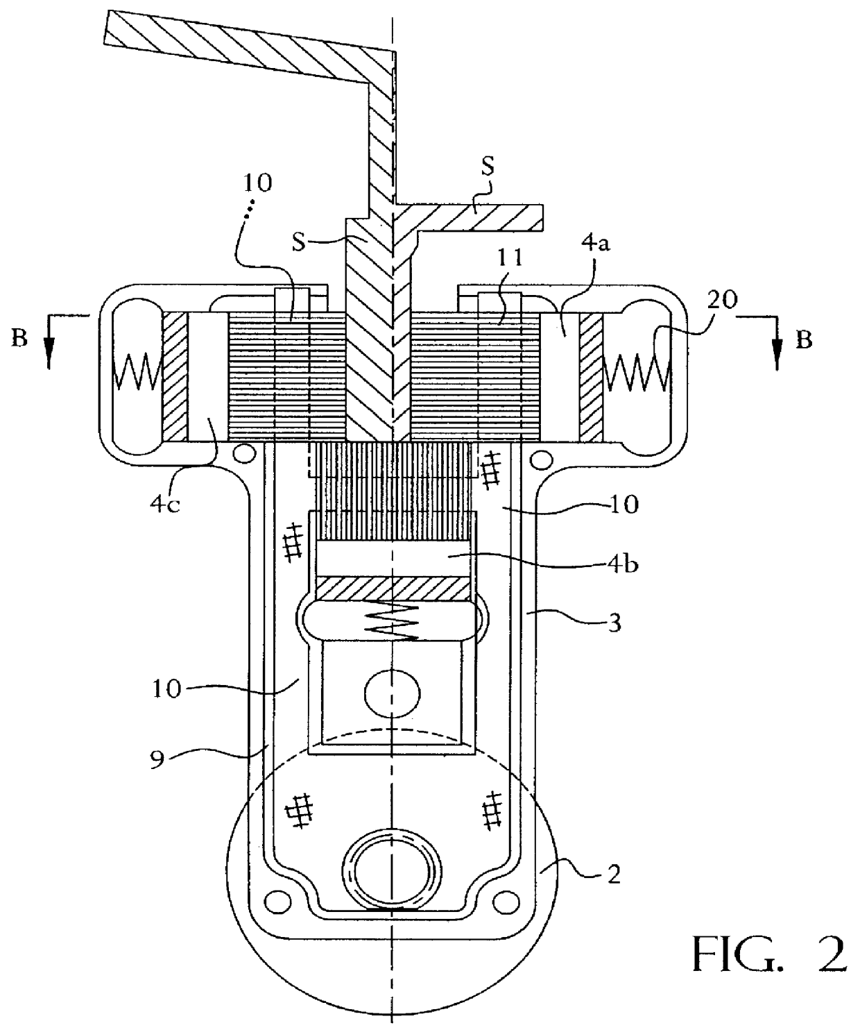 Brushing device for lubricating and cleaning guide and/or drive elements