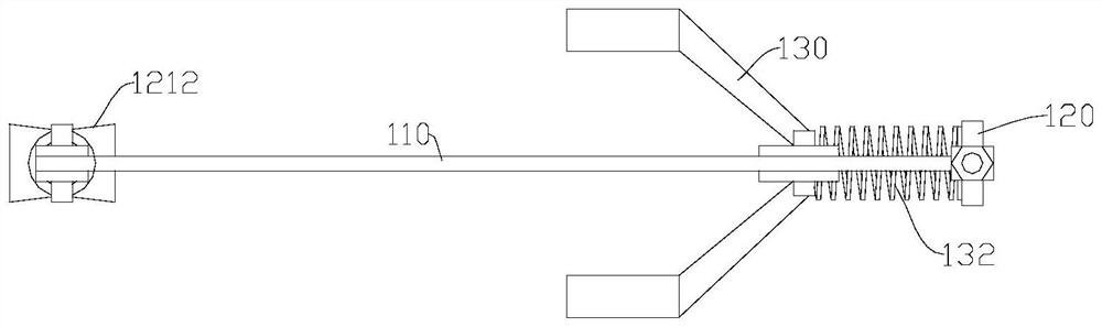 Rapid disassembly and assembly clamp for water inlet branch pipe of diesel engine and using method thereof