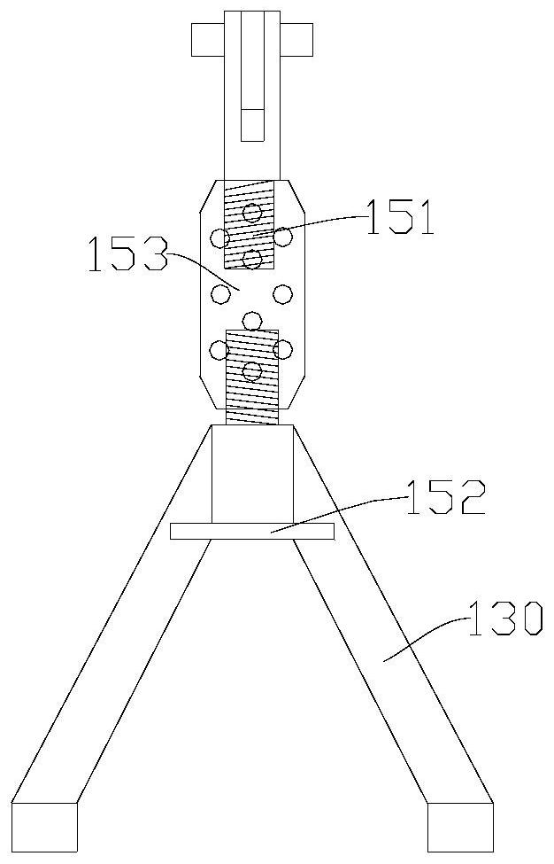 Rapid disassembly and assembly clamp for water inlet branch pipe of diesel engine and using method thereof