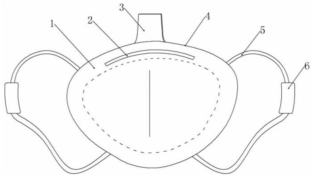 Medical protective mask capable of preventing pressure injury