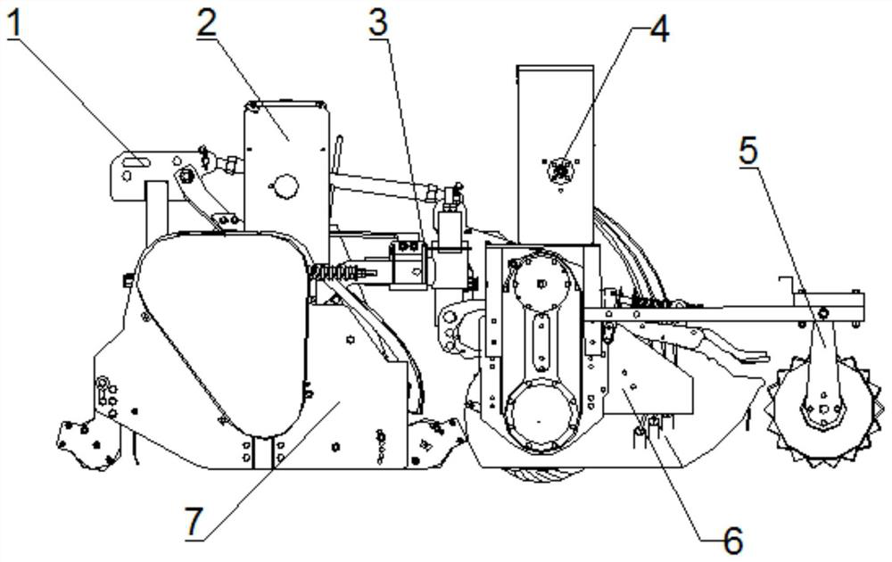 Soil Throwing Device and Planter after Sowing Wide Seed Belt