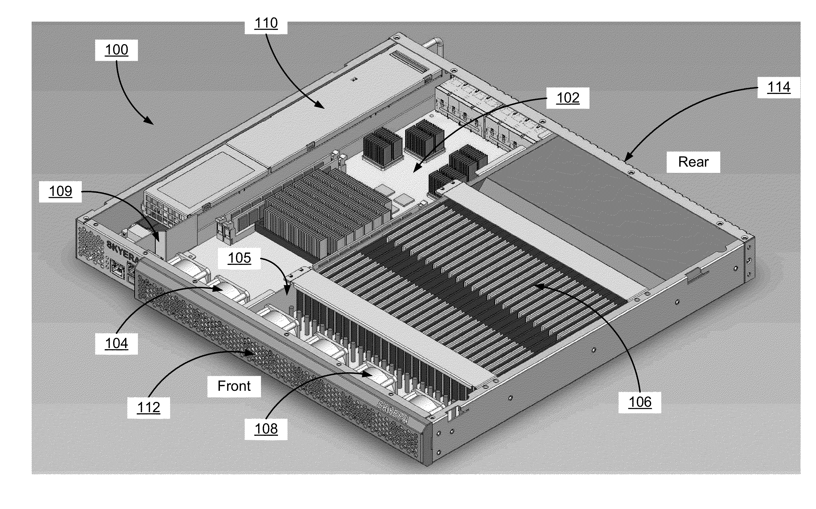 Chassis with separate thermal chamber for solid state memory