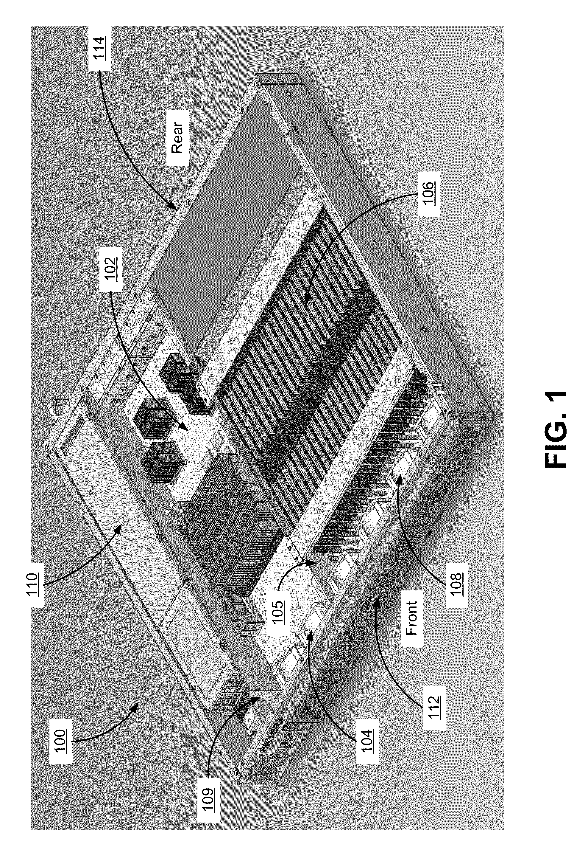 Chassis with separate thermal chamber for solid state memory