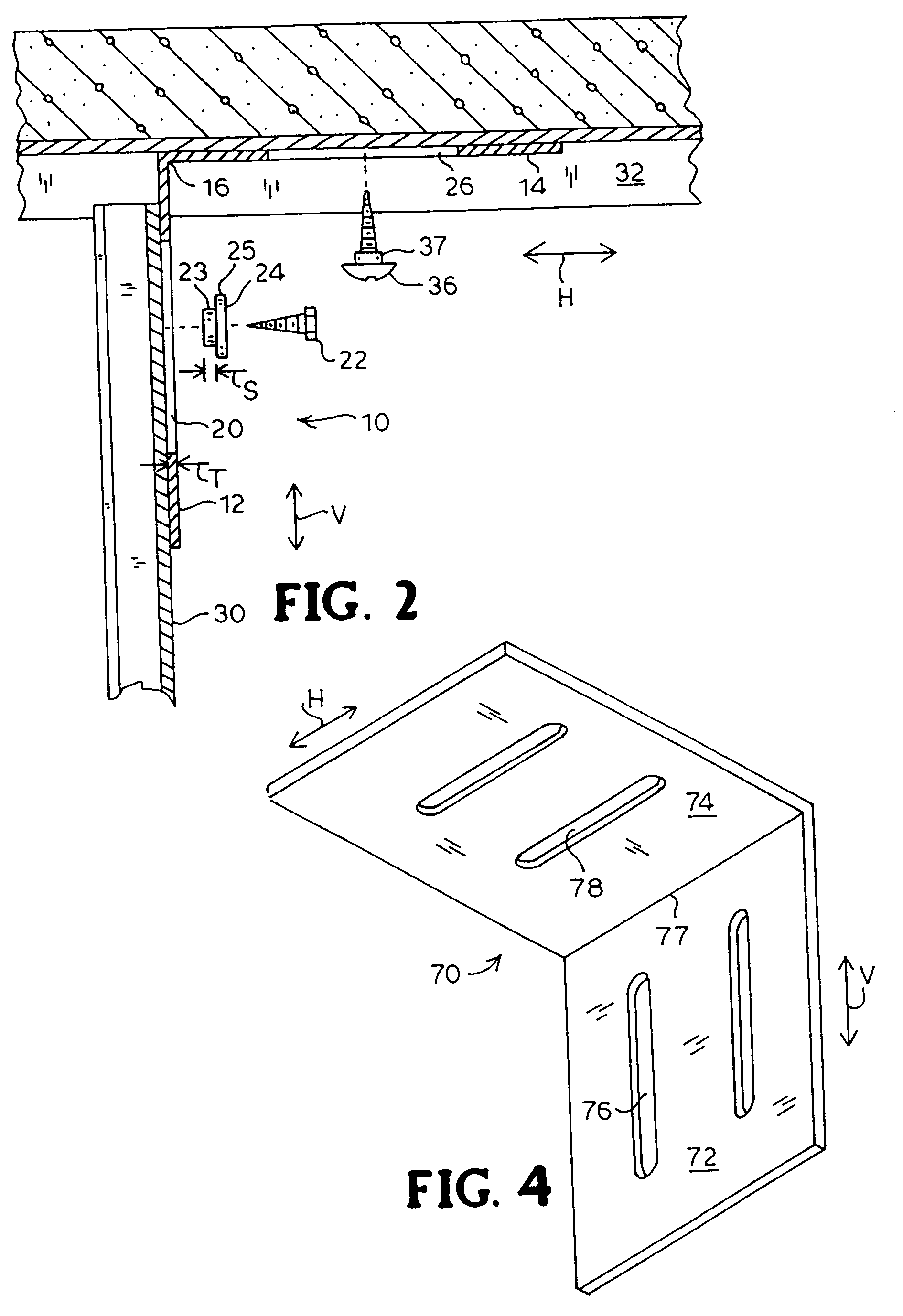 Connector for connecting two building members together that permits relative movement between the building members