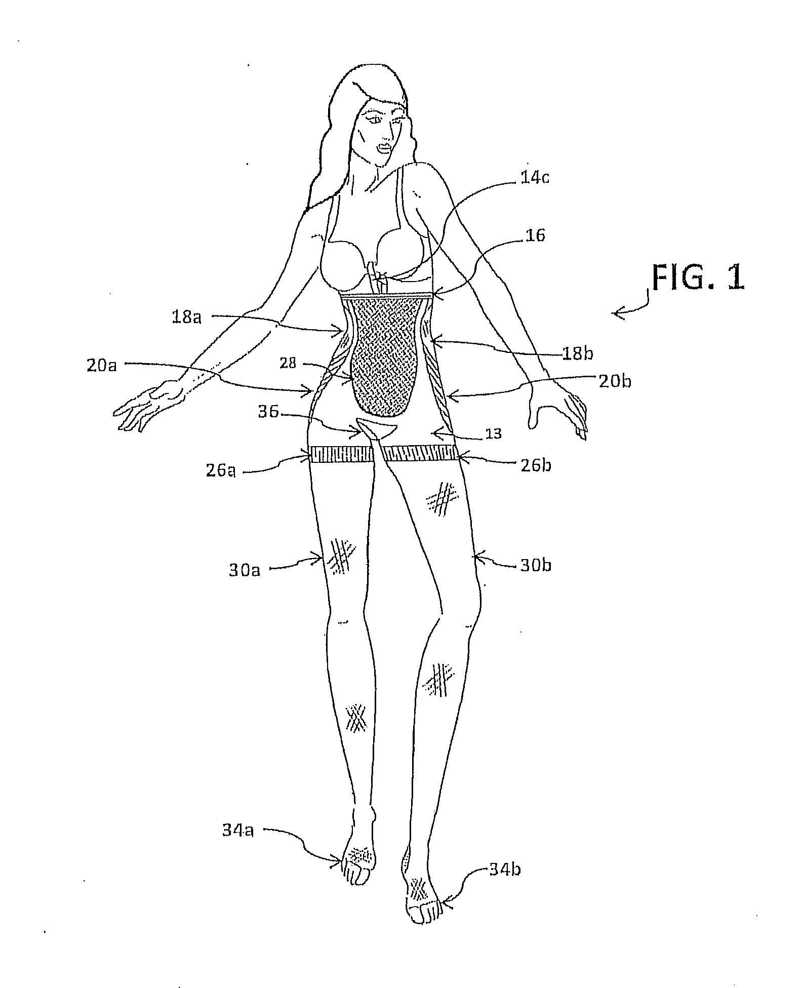 Butt enhancing hosiery/shaper under garment