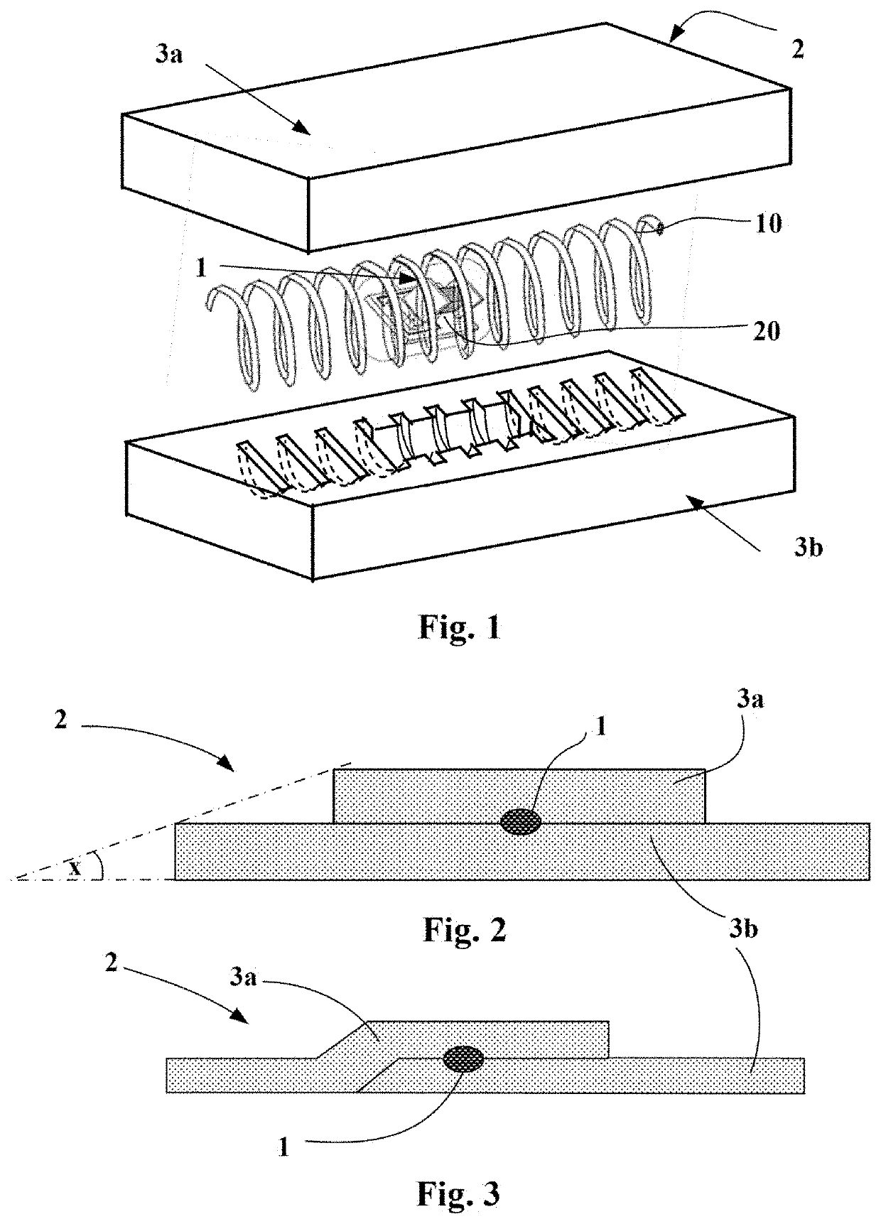 Radiofrequency communication module for a tire