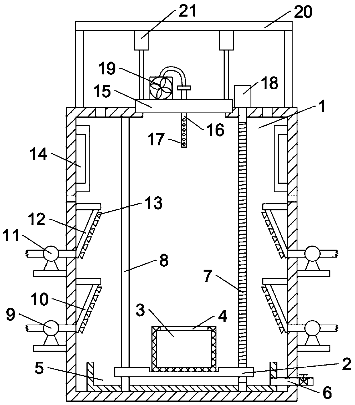 Cleaning and disinfection device for medical nursing articles for gynecology