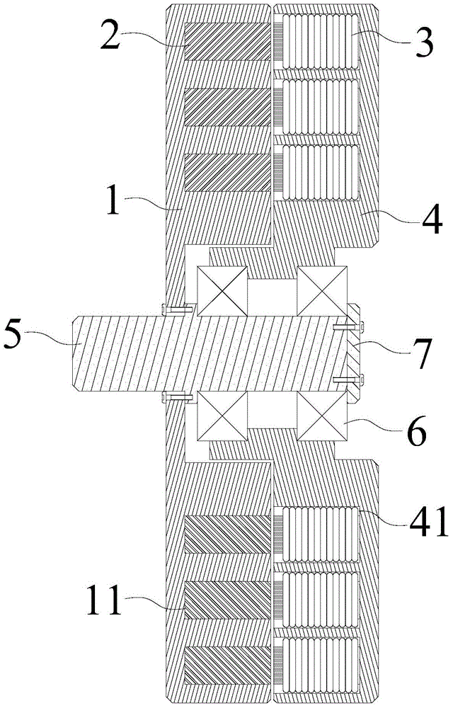 Halbach array disk-type motor