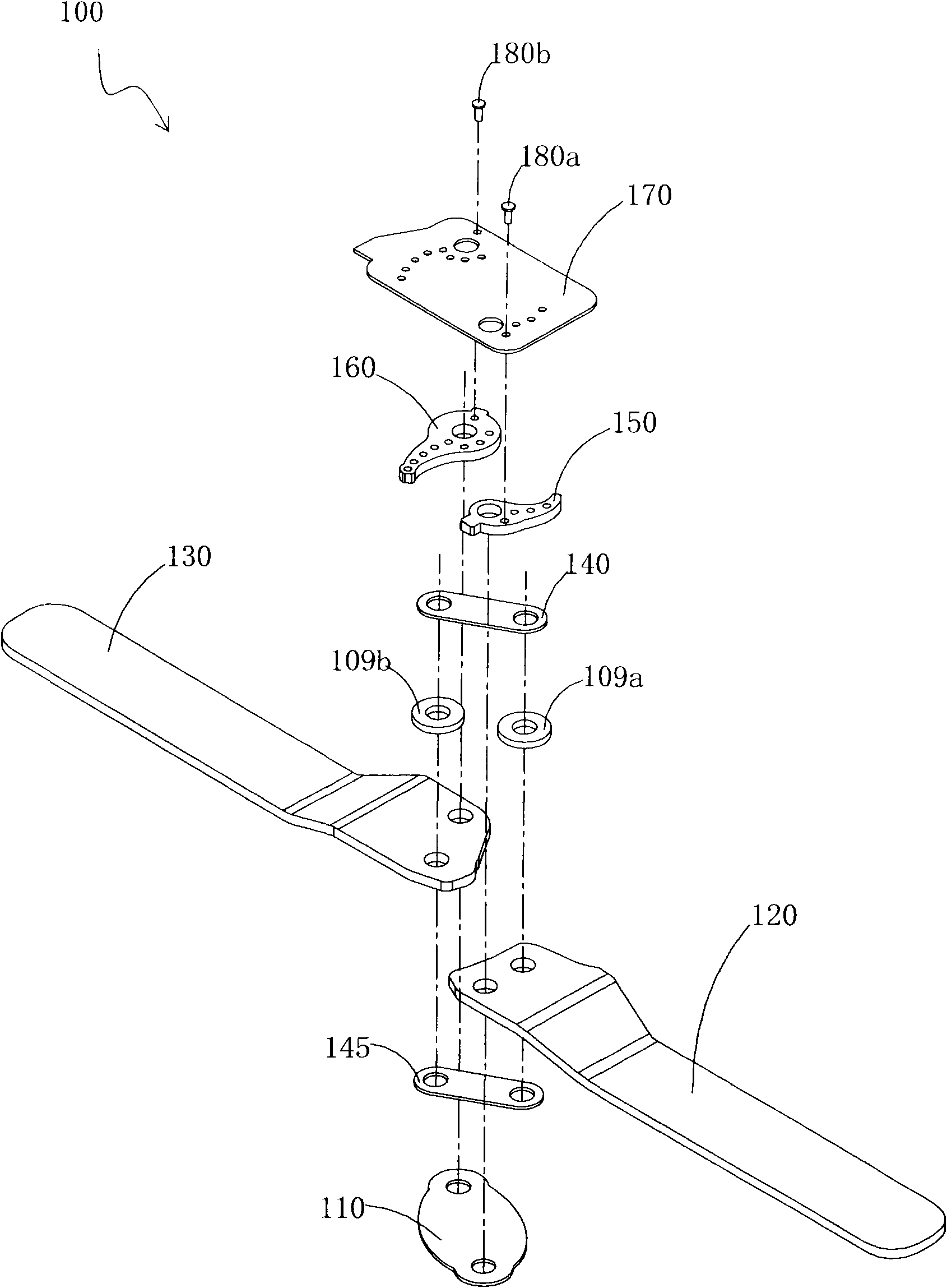 Knee joint rehabilitation bracket