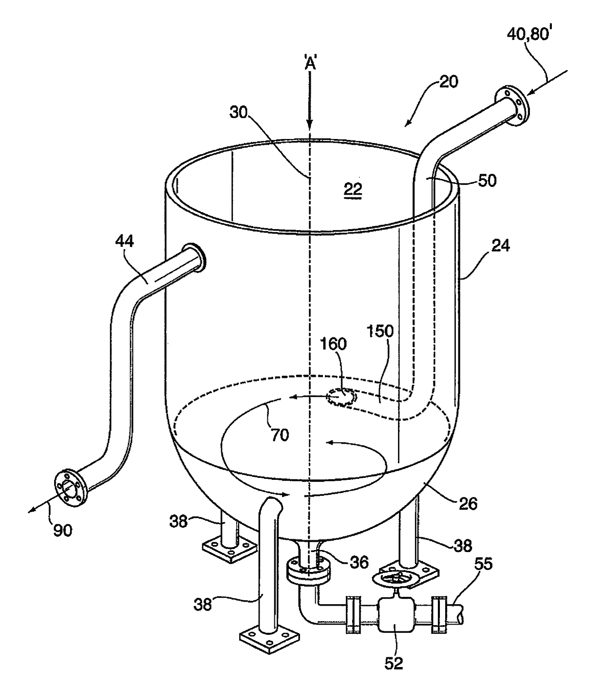 Enhanced vortex fluid treatment apparatus, system, and method for separating solids from solids-containing liquids