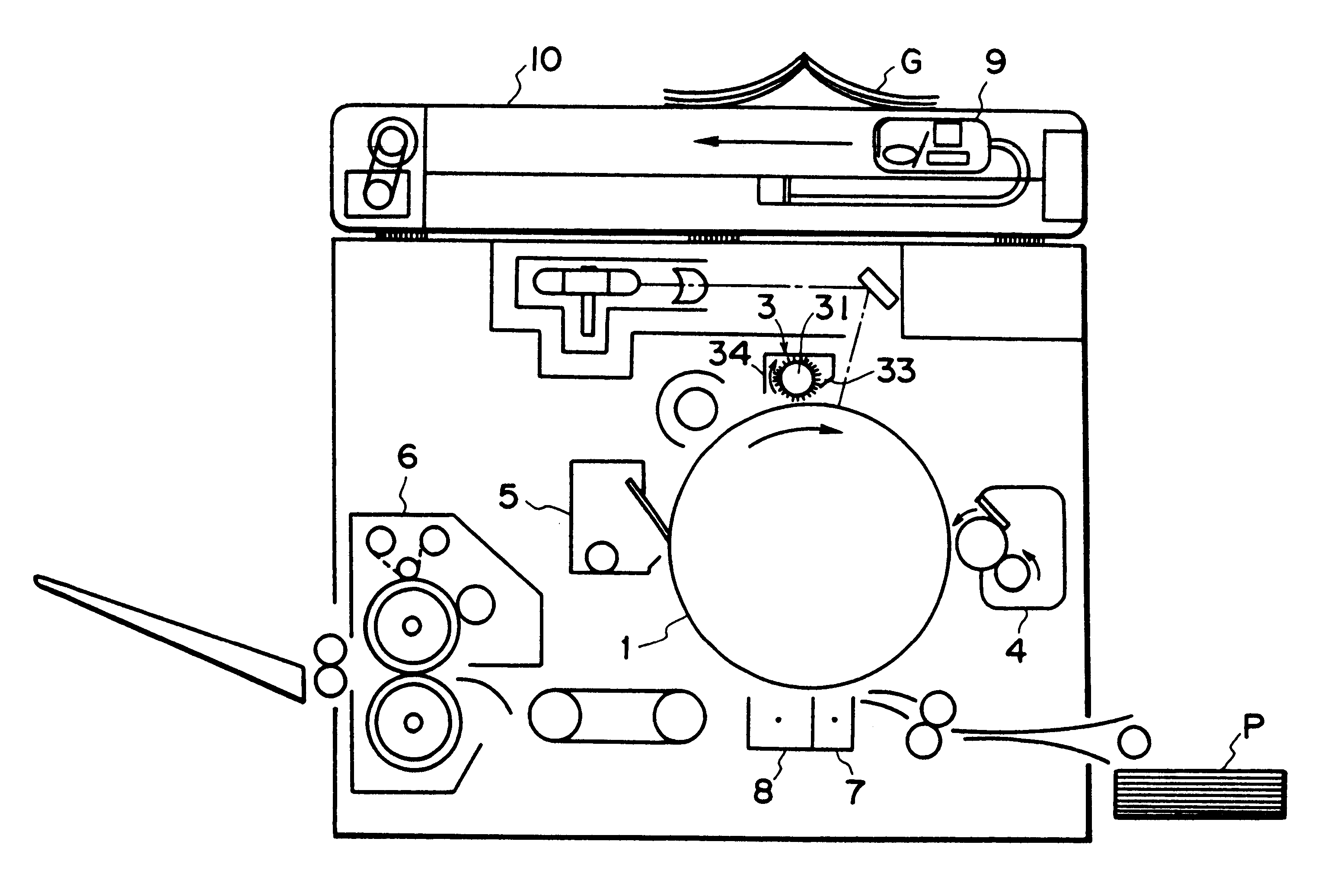 Image forming apparatus having an injection charging system and a two component contact development device