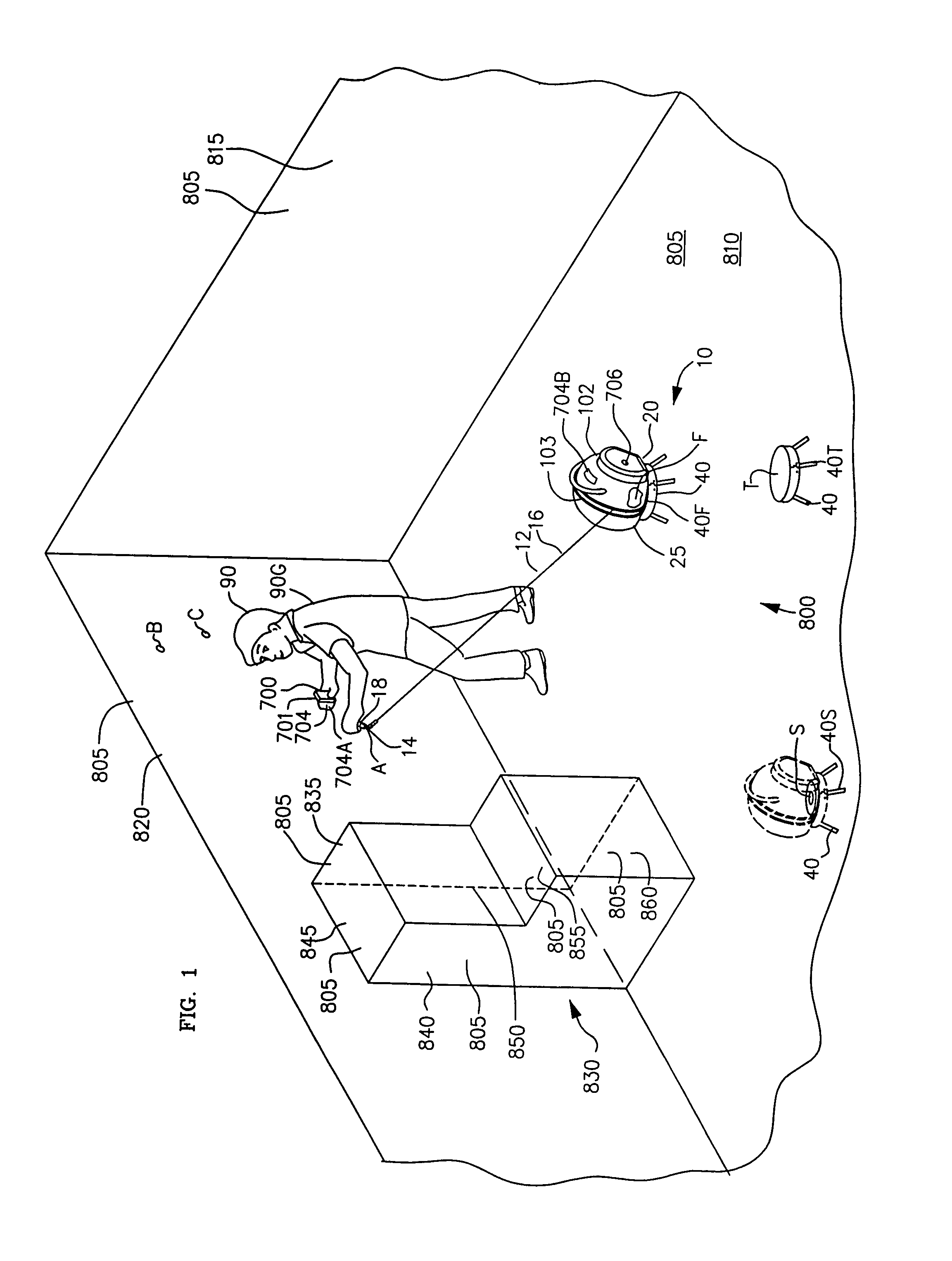 Measuring device with extensible cord and method