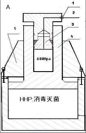 Ultrahigh pressure device for rapidly disinfecting and sterilizing medical instruments