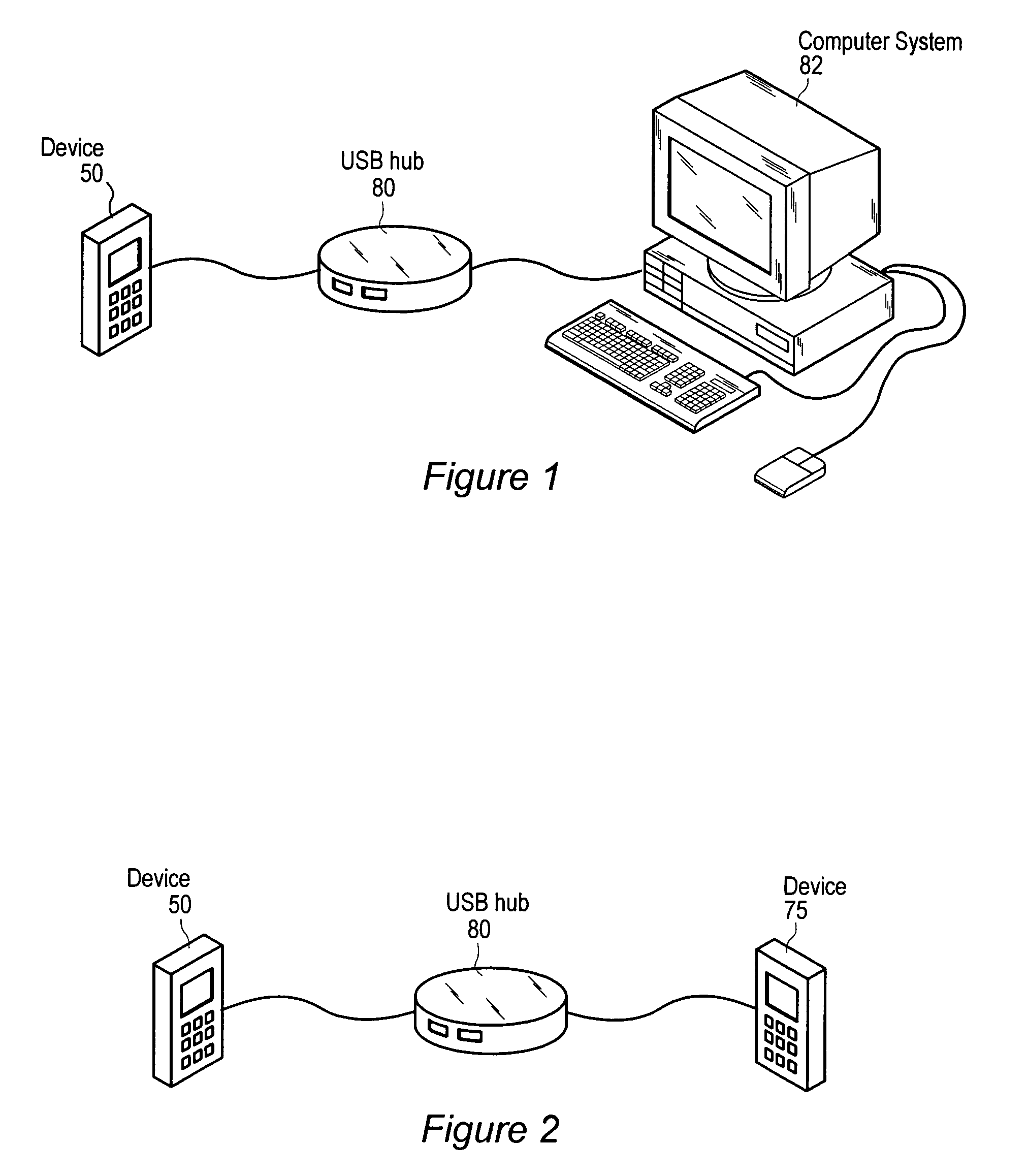 Switching upstream and downstream logic between ports in a universal serial bus hub