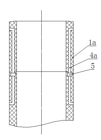 Barrel body cooling structure of hydrogen chloride synthetic furnace