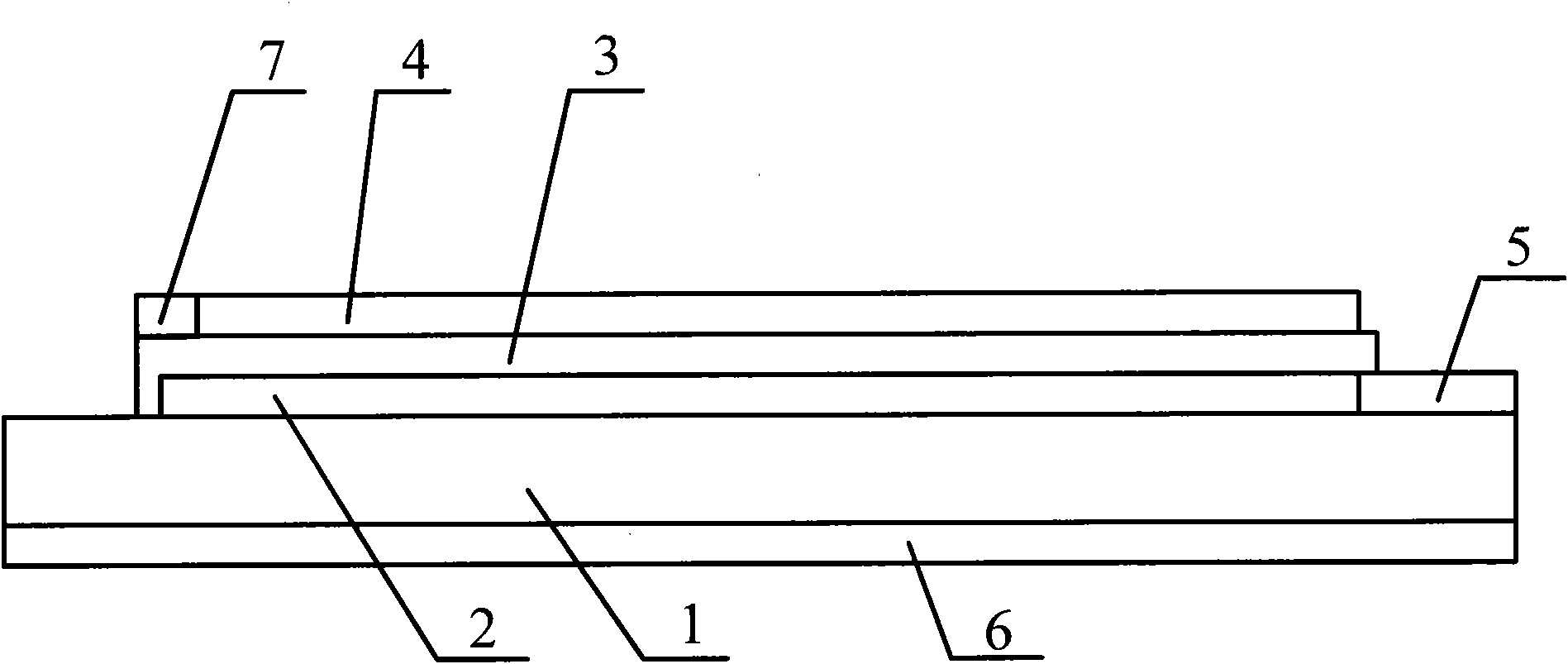 Planar gas sensor and manufacturing method thereof