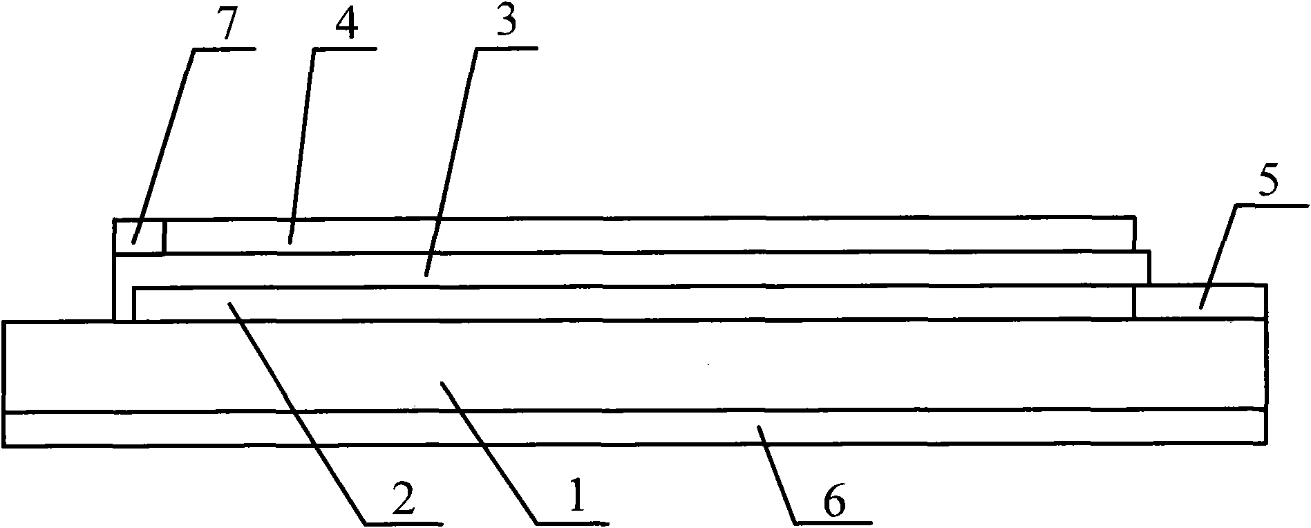 Planar gas sensor and manufacturing method thereof