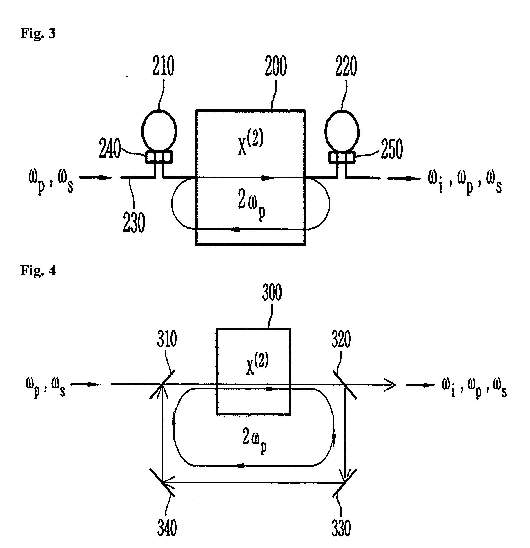 Cascaded difference frequency generator using resonant structure