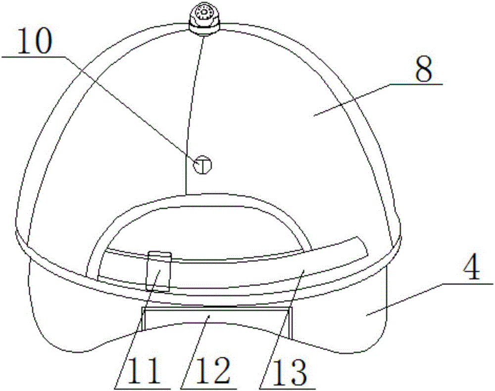 Intelligent sport cap with health monitoring function