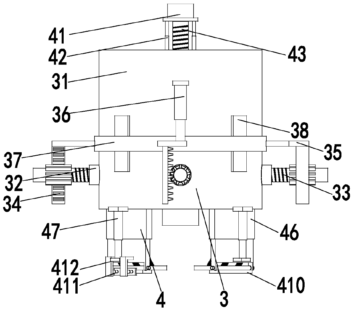 A cylindrical lithium-ion battery transfer and clamping device and battery transfer and clamping process