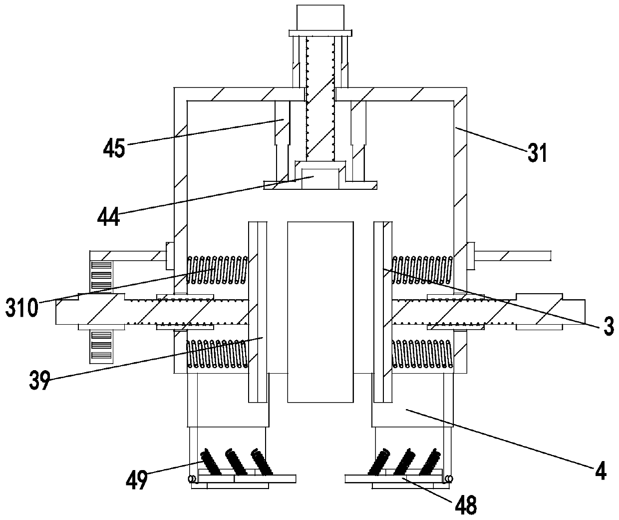 A cylindrical lithium-ion battery transfer and clamping device and battery transfer and clamping process