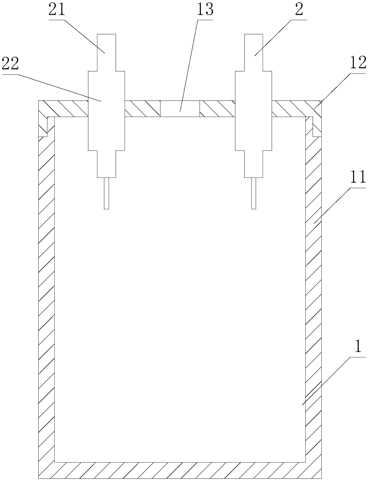 Method and device for testing electrochemical corrosion resistance of pole sealant