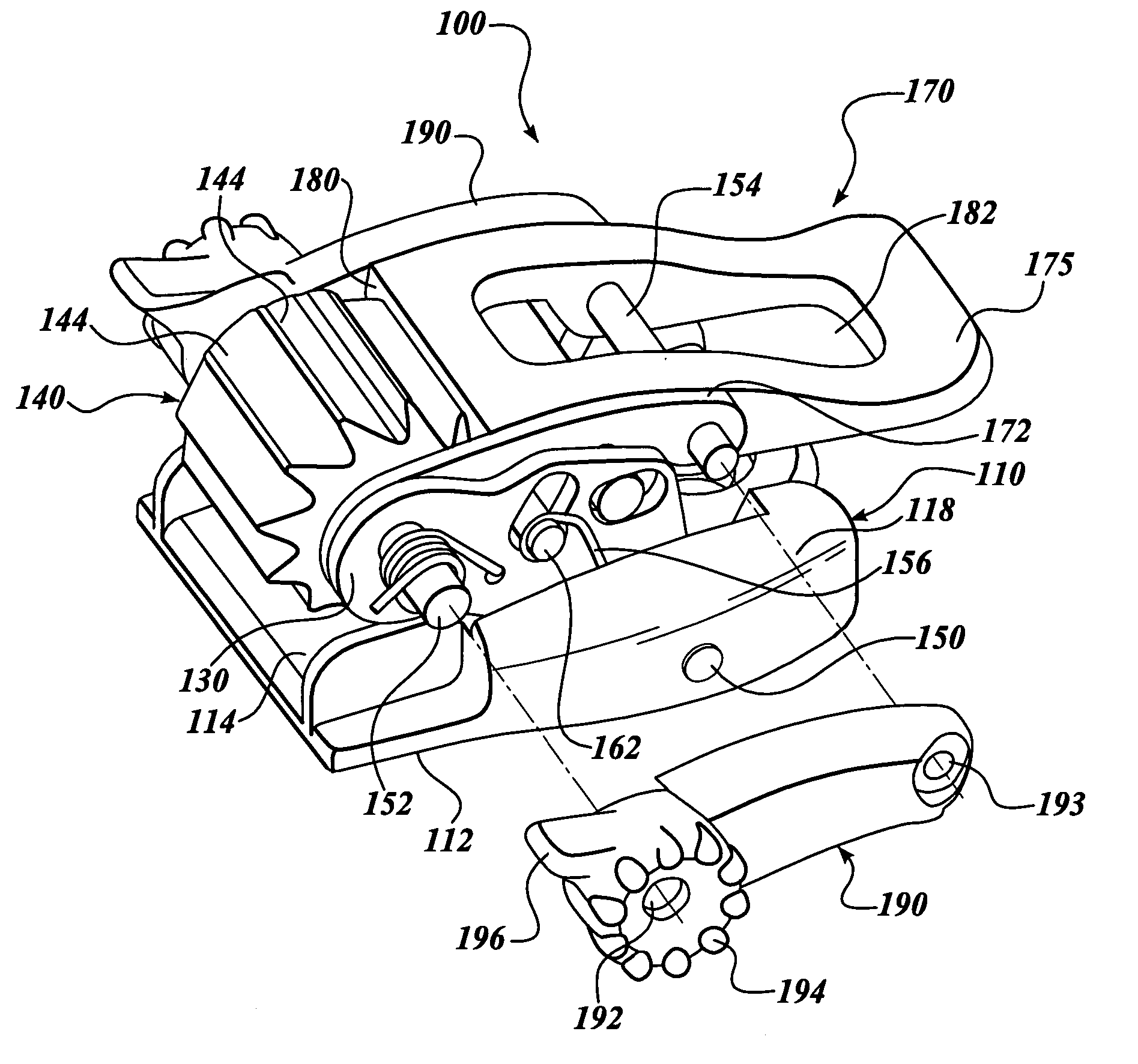 Ratchet-type buckle and snowboard binding