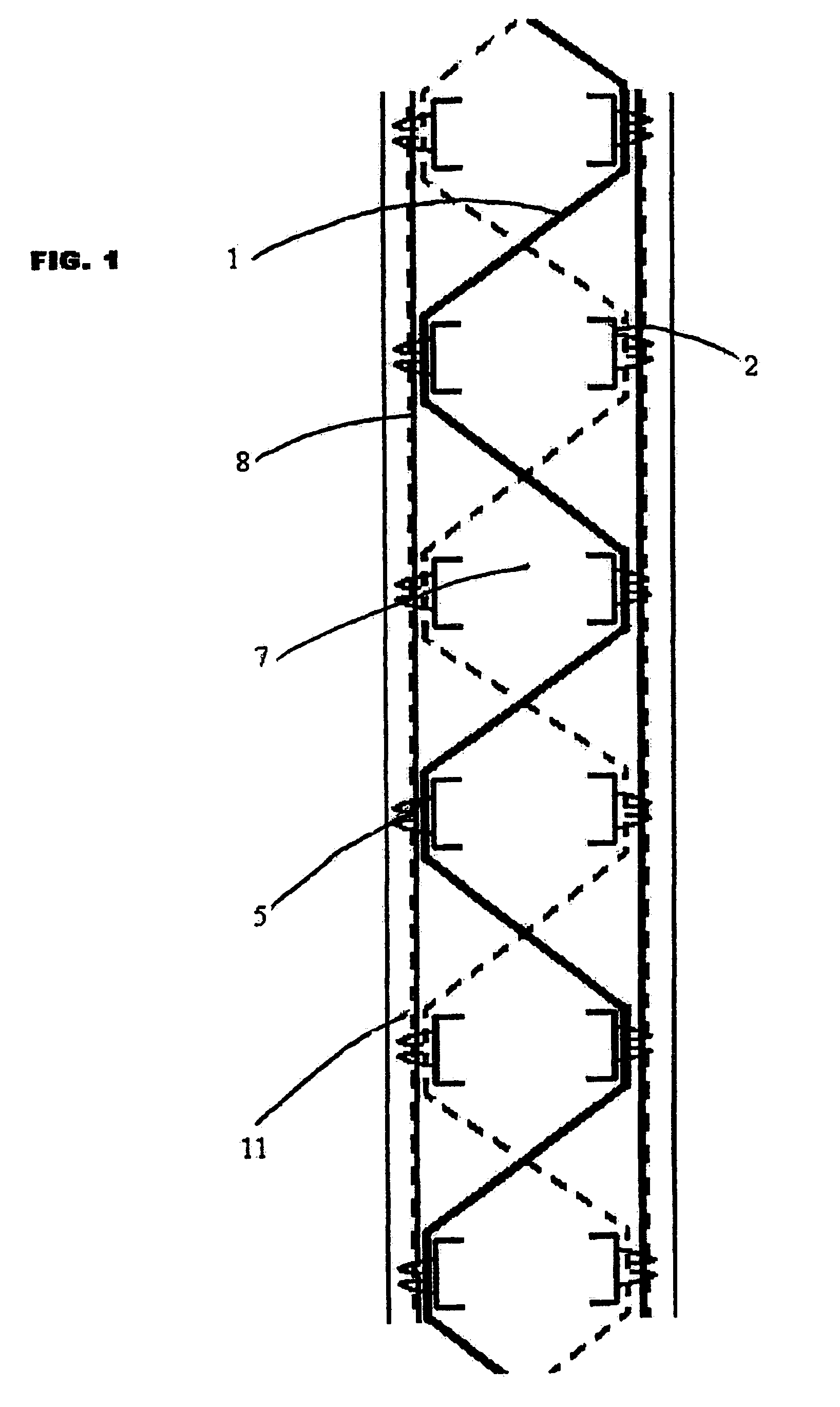 Concrete formwork wall serving also as reinforcement