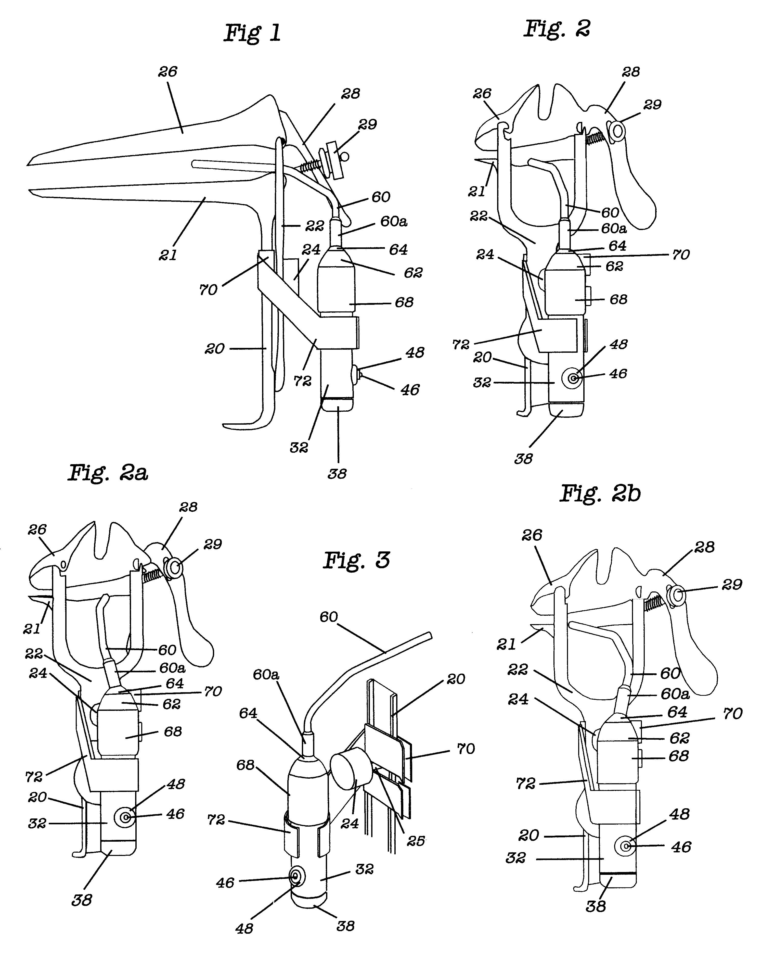 Adjustable vaginal speculum light