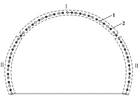 Permafrost region road tunnel peripheral hole blasting construction method