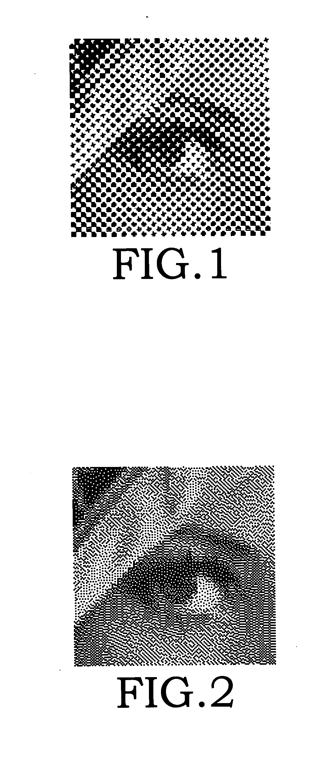 Method of watermark with hybrid halftone dots