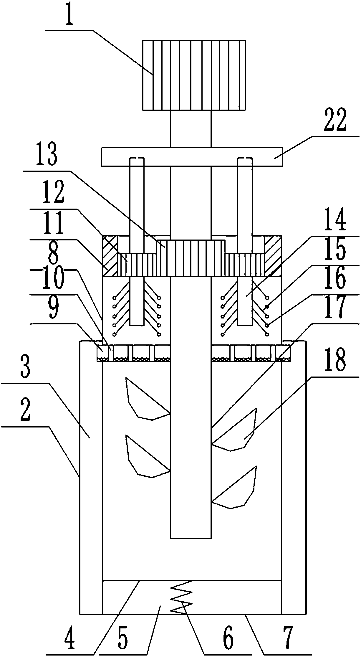 Meat mincing device used for can production