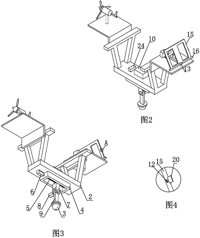 Monitoring system for solving lifting blind area of tower crane