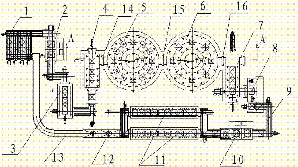 Surface chemico-thermal treatment method for mechanical parts and equipment used thereby