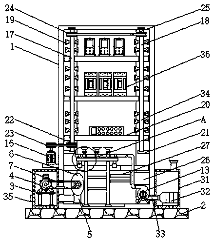 High voltage electrical cabinet with efficient heat dissipation function