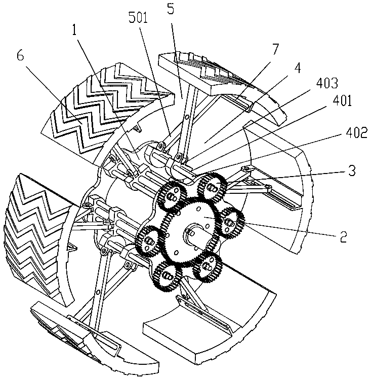 Variable diameter wheel and diameter-changing method thereof