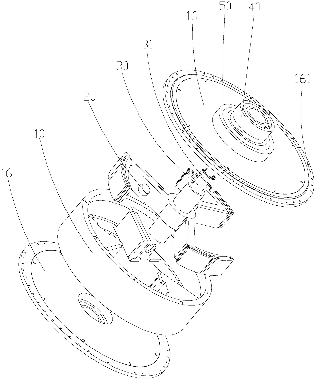 Magnetic-energy-storage bicycle driving wheel