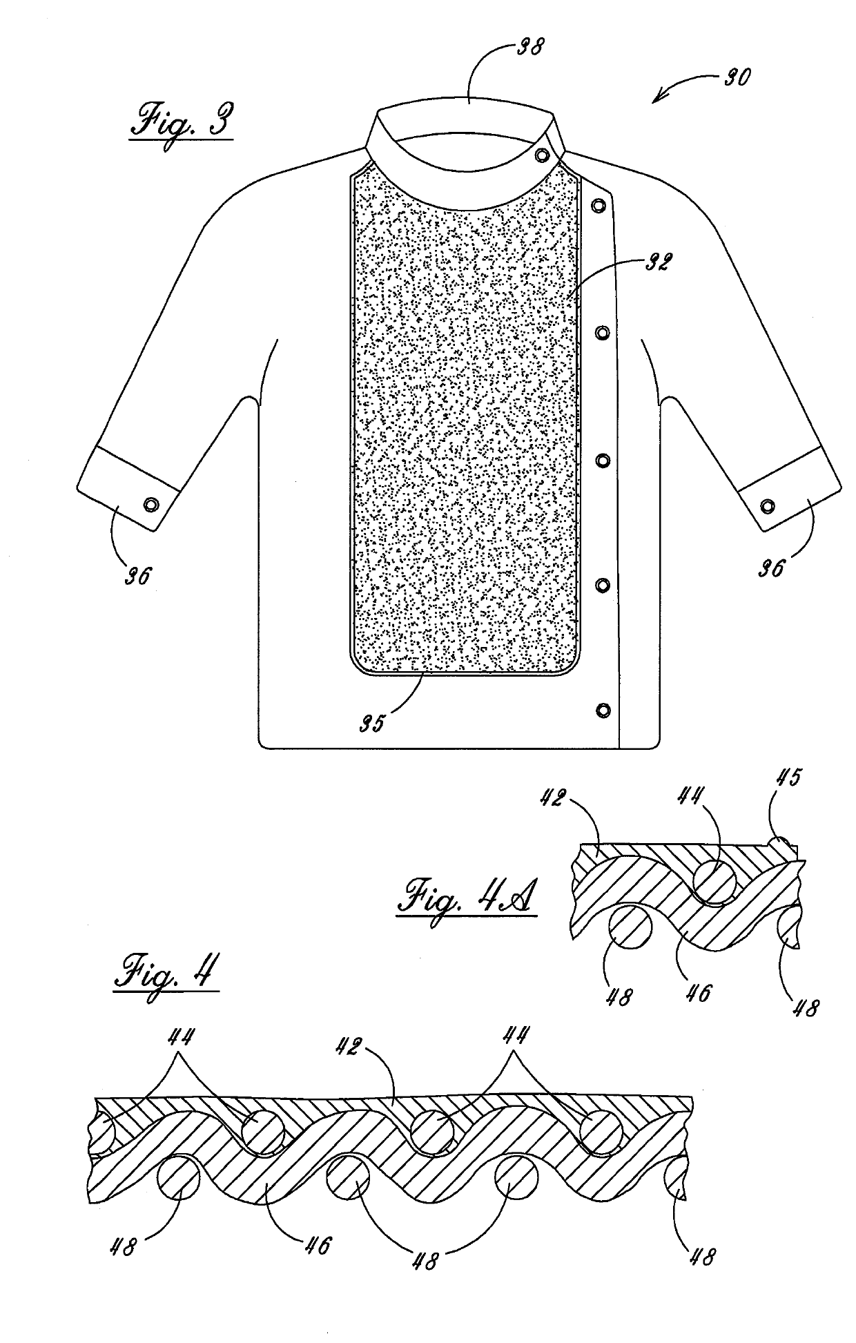 Permanently Embedded Protective Covering for Articles of Clothing