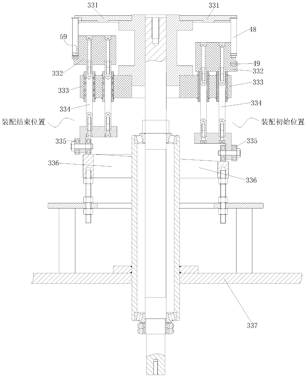 Fully automatic assembly line production equipment for injector