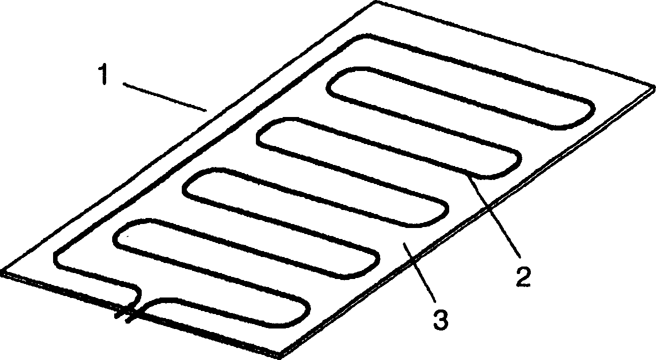 Chair with heating means and producing method thereof