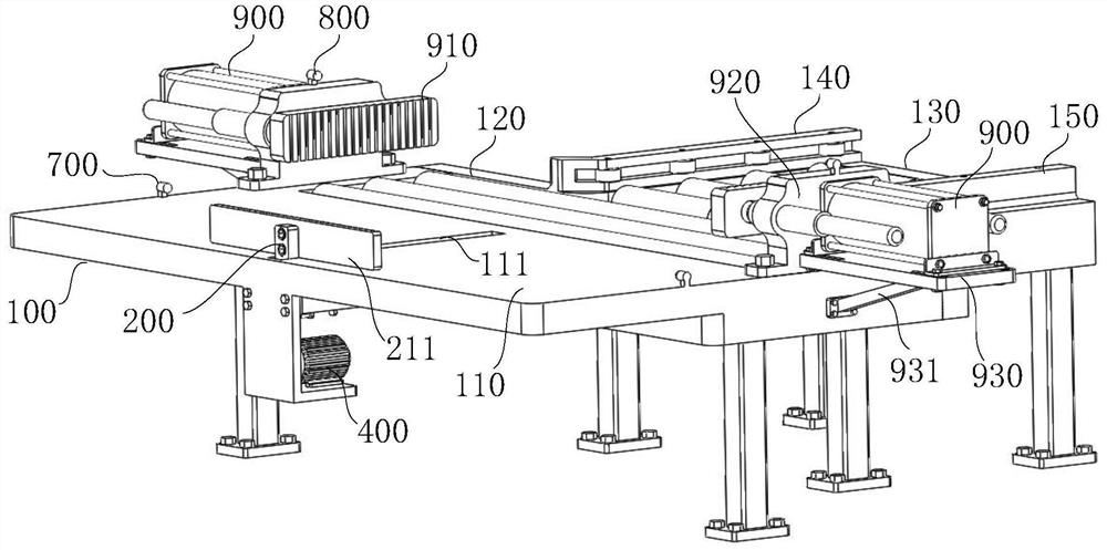 Automatic deviation correcting and pushing device for re-flue-cured tobacco box