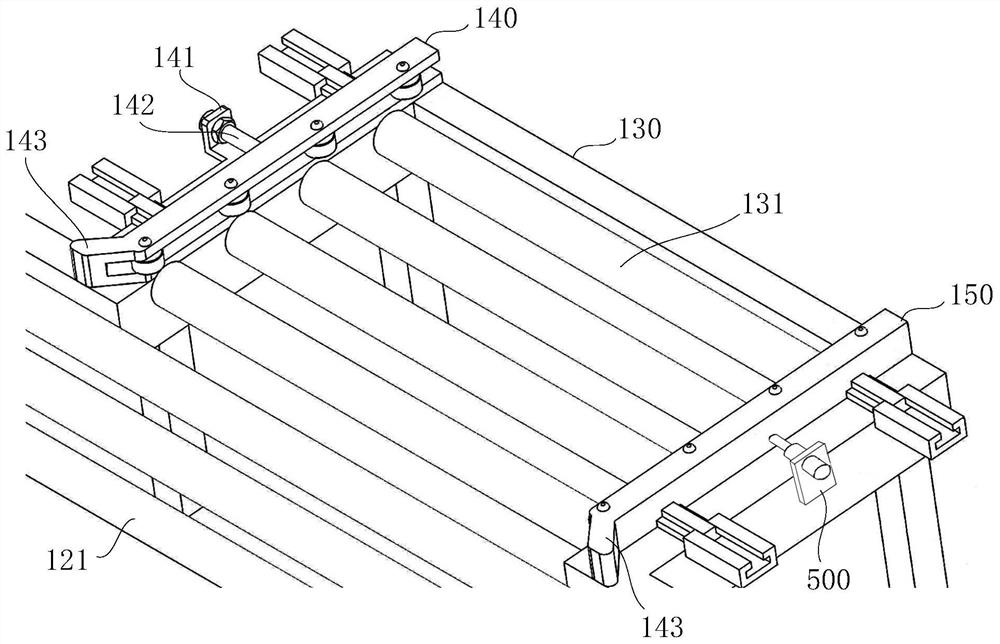 Automatic deviation correcting and pushing device for re-flue-cured tobacco box