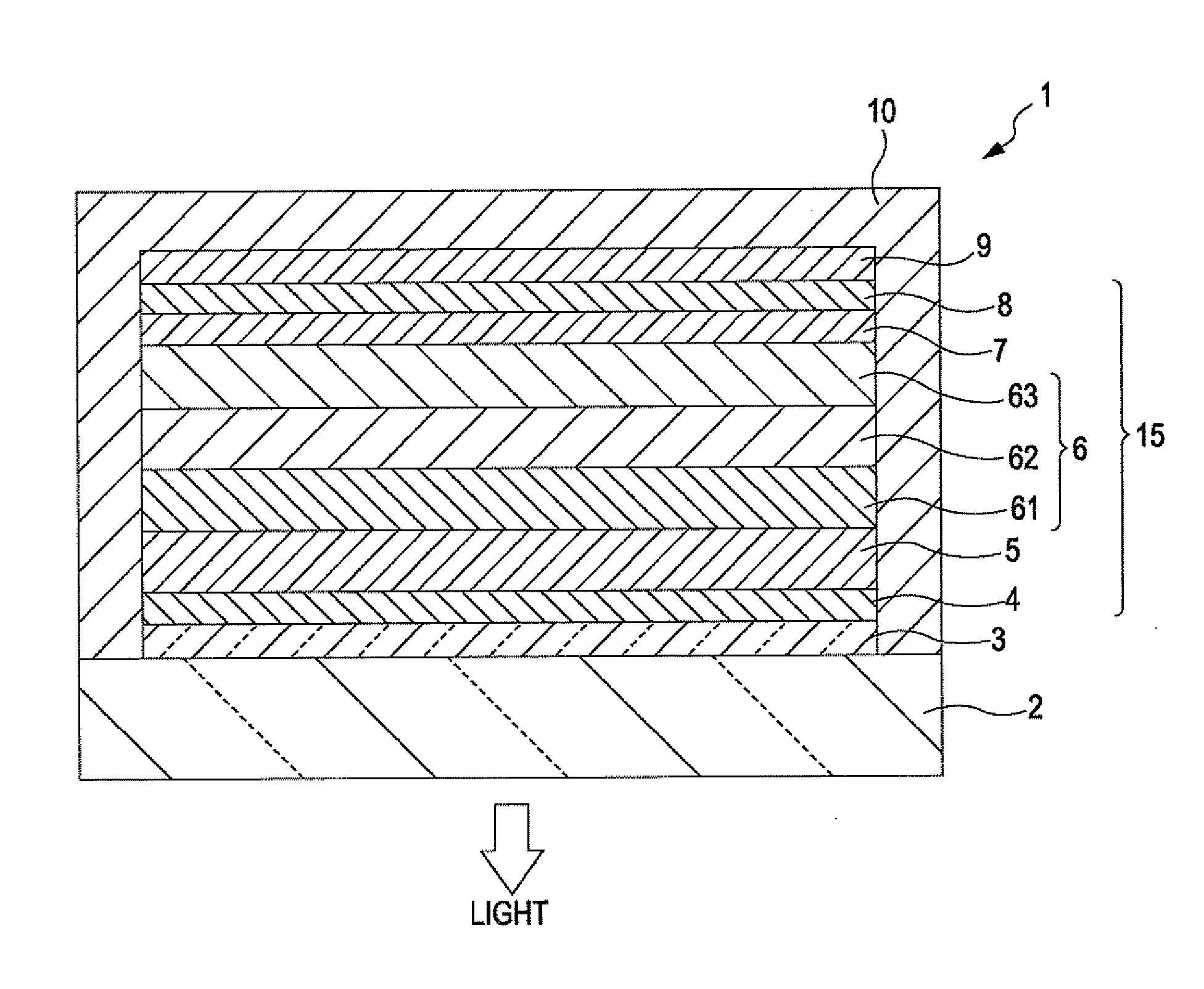 Light-emitting element, light-emitting device, display, and electronic apparatus