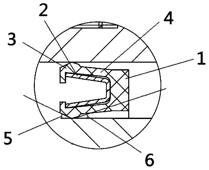 Energy storage sealing structure and dynamic sealing device for high-pressure easily vaporized medium